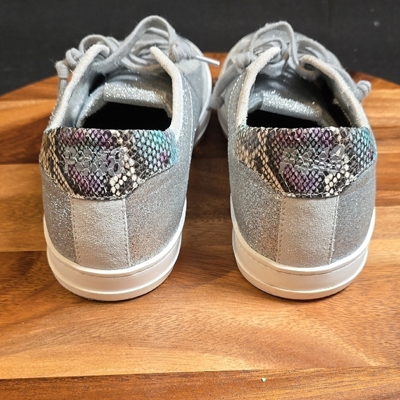 P448 Johnny Sneaker In Glitter Ice Python Women's Size 41 Us Size 10.5. - Picture 3 of 6